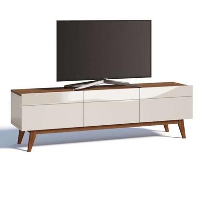 Rack Washington 3 GV Off White com Freijó Touch 180 cm - Mobly Imagem de Rack Washington 3 GV Off White com Freijó Touch 180 cm