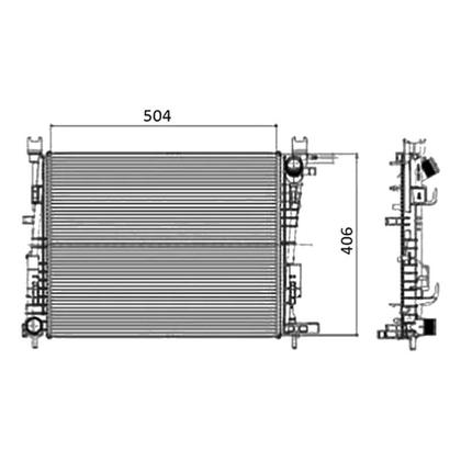 Imagem de Radiador Agua Renault Duster 1.3 1.6 2021 A 2024