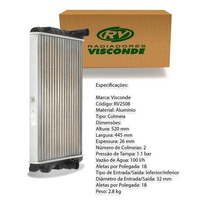 Imagem de Radiador Agua Visconde Gol G4 1.0 2006 A 2012