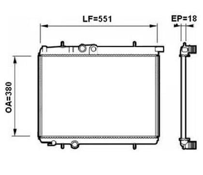 Imagem de Radiador citroen peugeot 206 307 xsara 1999 a 2009 valeo 