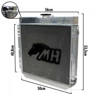 Imagem de Radiador de Água Racing para Maverick, Galaxy V8 302 - Montagem Original
