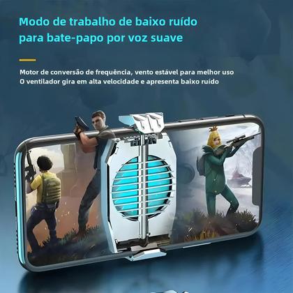 Imagem de Radiador Móvel Portátil e Silencioso H15 para Esports - Resfriamento Rápido com Suporte de Clipe