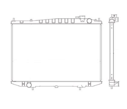 Imagem de Radiador nissan frontier 2.5 com e sem ar 2001 a 2001 notus 