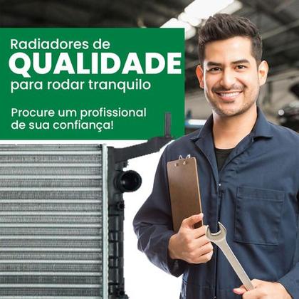 Imagem de Radiador RV2223 Dianteiro Aluminio Expandido Sistema de Arrefecimento Visconde para Chevrolet Celta Prisma 1.0 1.4 2006 2010 2013