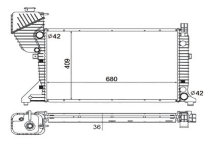 Imagem de Radiador Sprinter 311 313 Cdi 2008 2009 2010 2011 08 09 11
