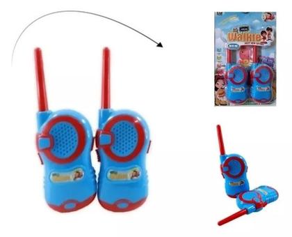 Imagem de Radinho Comunicador Infantil Walk Talk Brinquedo Criança Top Cor Azul E Vermelho