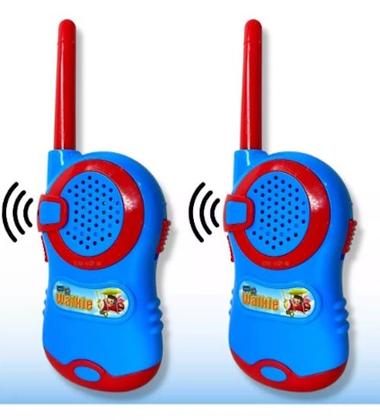 Imagem de Radinho Comunicador Infantil Walk Talk Brinquedo Criança Top Cor Azul E Vermelho
