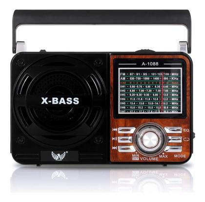 Imagem de Rádio A Pilha E Tomada Bateria Recarregavel Am Fm Sw Pendrive Com Sd Radinho Usb