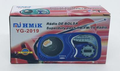 Imagem de Rádio AM/FM Portátil Com Relógio Digital YG-2019 - PRETO