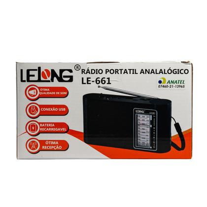 Imagem de Rádio AM/FM Portátil Pilha Bateria Bivolt USB Ótima Recepção