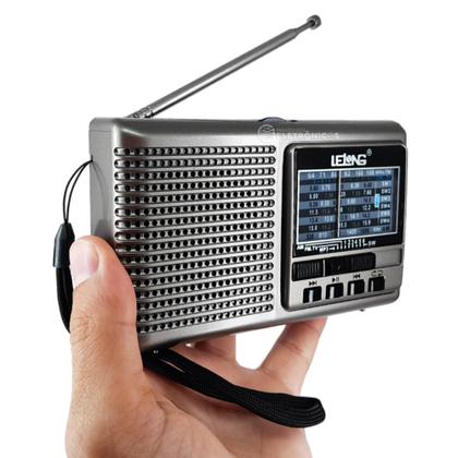 Imagem de Rádio AM/FM/SW Com MP3 e Lanterna Portátil Multifunções AM/FM/SW MP3 LE676