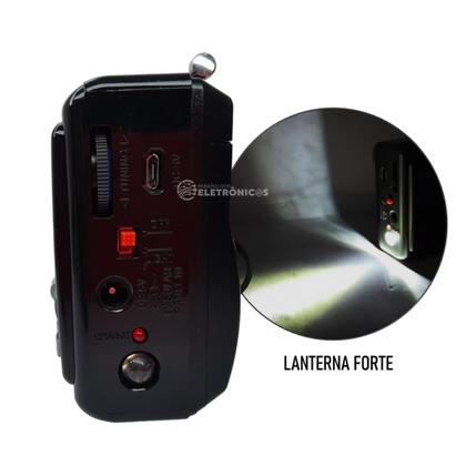 Imagem de Rádio AM/FM/SW Com MP3 e Lanterna Portátil Multifunções AM/FM/SW MP3 LE676