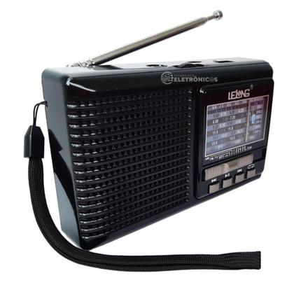 Imagem de Rádio AM/FM/SW Com MP3 e Lanterna Portátil Multifunções AM/FM/SW MP3 LE676