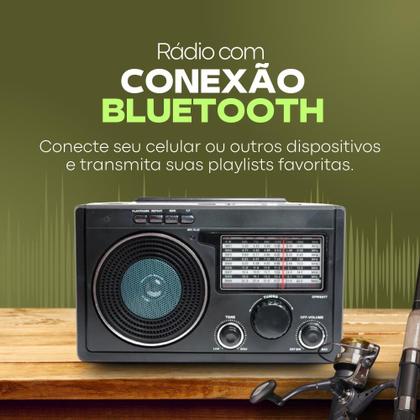Imagem de Radio Antigo Zona Rural 11 Faixas Am Fm Sw Bluetooth Usb