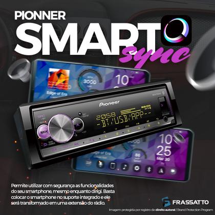 Imagem de Radio Automotivo Pioneer Mvh-x3000br Bluetooth Usb  Sem Toca Cd Atende Ligação Com Controle Remoto