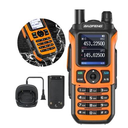 Imagem de Rádio Baofeng UV21 Tri Band Walkie Talk à Prova d'água Display 1.77” Polegadas Longo Alcance com carregador