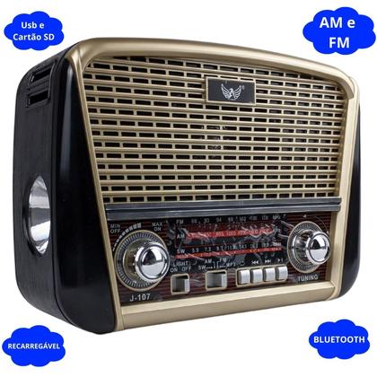 Imagem de Radio Bivolt Manual Estilo Retro Banda Am Fm Sw Recursos