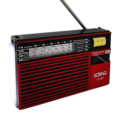 Imagem de Rádio Com Lanterna Retro Recepção Banda Fm, Am,sw1 E Sw2 Bateria Recarregável LE607