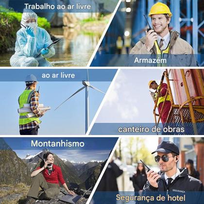 Imagem de Radio Comunicador Baofeng Profissional HT Uv82 Dual Band Longo Alcance 128 Canais Radio Fm 12Km Com Fone