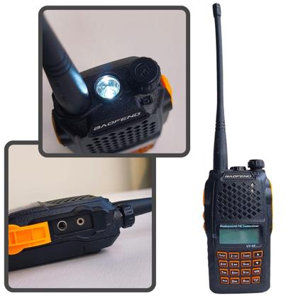 Imagem de Rádio Comunicador Baofeng UV-6R 7w Ht Profissional