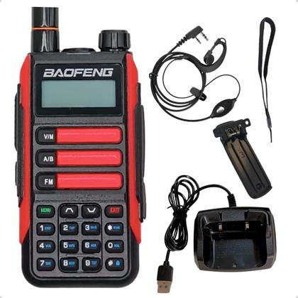 Imagem de Rádio Comunicador Baofeng UV16 PLUS Ht Profissional Vermelho