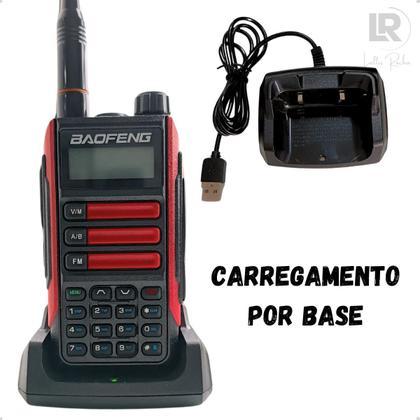 Imagem de Rádio Comunicador Baofeng UV16 PLUS Ht Profissional Vermelho