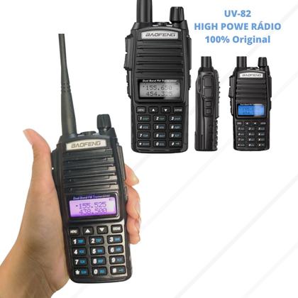 Imagem de Rádio Comunicador Baofeng Uv82 HT Profissional UHF VHF FM