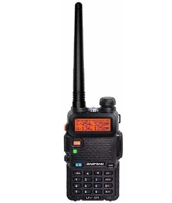 Imagem de Rádio Comunicador HT Dual Band UHF VHF UV-5R com FM Fone de Ouvido PTT