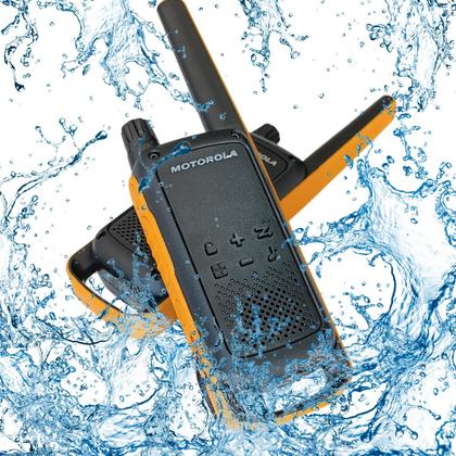 Imagem de Rádio Comunicador Motorola T470BR Walkie Talkie Resistente IPX4