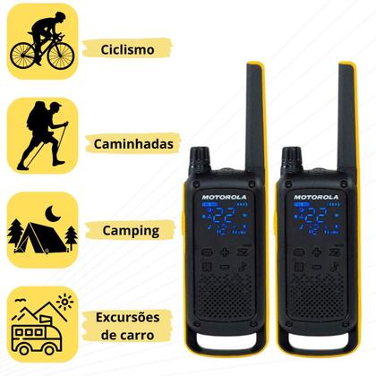 Imagem de Rádio Comunicador Motorola T470BR Walkie Talkie Resistente IPX4