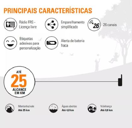Imagem de Rádio Comunicador Motorola Talkabout T110 25km