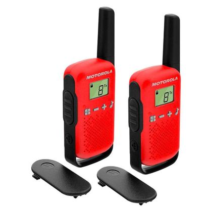 Imagem de Rádio Comunicador Motorola Talkabout T110BR, 26 Canais, 25KM, Vermelho - 71669