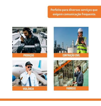 Imagem de Radio Comunicador Para Segurança Supermercado Construção Civil Walk Talk Profissional 777s HT