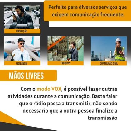 Imagem de Rádio Comunicador Walkie Talkie Ht Dual Band Fone Haiz UV-5R