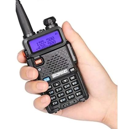 Imagem de Rádio Comunicador Walkie Talkie Ht Dual Band Fone Haiz Uv-5R