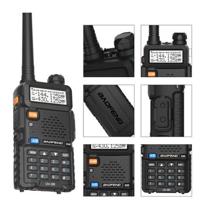Imagem de Rádio Comunicador Walkie Talkie Ht Dual Band Fone UV-5R