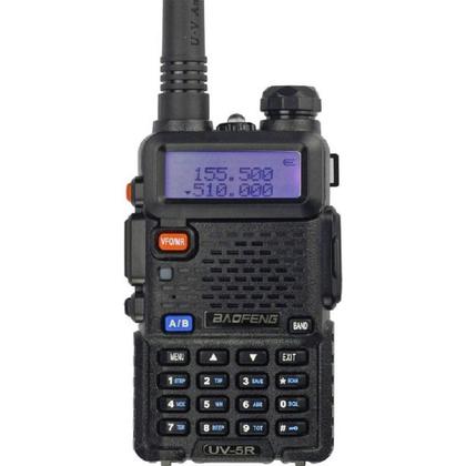 Imagem de Rádio Comunicador Walkie Talkie Ht Dual Band Fone UV-5R
