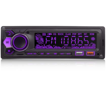 Imagem de Radio de carro MP3 FM bluetooth Aparelho de som 7 Cores muda de cor 2 ent. USB LEY-1854A