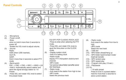 Imagem de Rádio de Carro VDO Continental TR7412UB-OR com Bluetooth - 12V