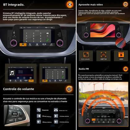 Imagem de Rádio do Carro com Tela de 5 Polegadas - GPS, MP5 Player, CarPlay e Android Auto Sem Fio