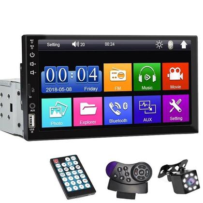 Imagem de Rádio do Carro MP5 Player 7 Polegadas HD - Tela Touchscreen, Bluetooth, USB e FM