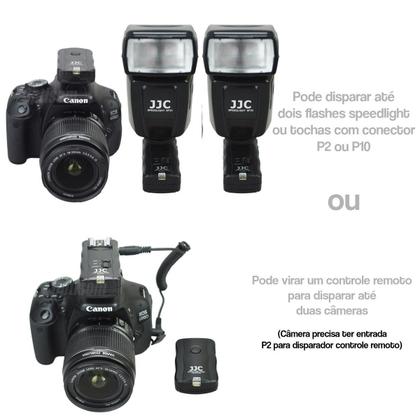 Imagem de Rádio Flash Duplo sem fio Para Flash e Tocha Estúdio 3 em 1 para Canon Nikon Godox JJC JF-U2