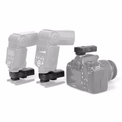 Imagem de Rádio Flash Duplo sem fio Para Flash e Tocha Estúdio 3 em 1 para Canon Nikon Godox JJC JF-U2