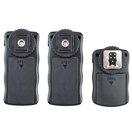 Imagem de Rádio Flash Duplo sem fio Para Flash e Tocha Estúdio 3 em 1 para Canon Nikon Godox JJC JF-U2