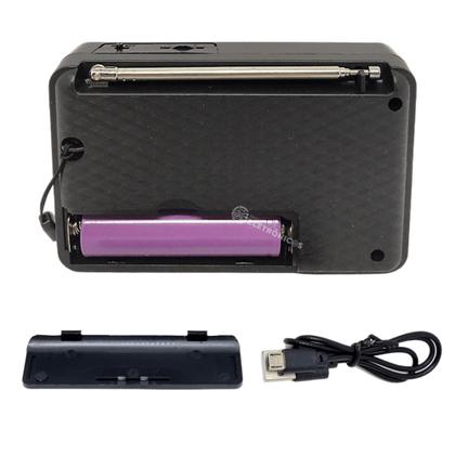 Imagem de Rádio Fm Portátil Com Bluetooth Mp3 Recarregável Conexão USB JD30