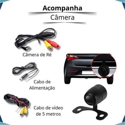 Imagem de Rádio MP5 CarPlay Android Auto 2Din + Câmera Ré Fox 2003 2004 2005 2006 2007 2008 2009 2010 até 2021
