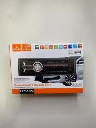 Imagem de Radio Para Carro Som Automotivo Com Bluetooth Cabo Usb Mp3