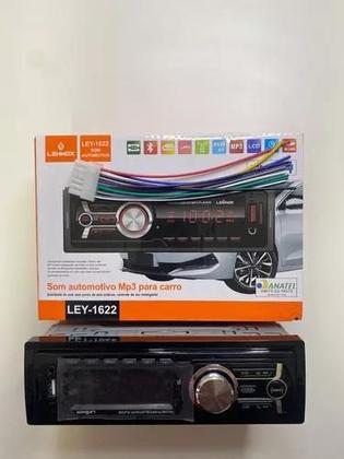 Imagem de Radio Para Carro Som Automotivo Com Bluetooth Cabo Usb Mp3