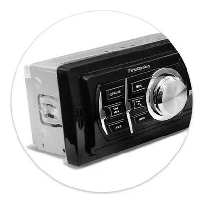 Imagem de radio para carros first option 8850B com Bluetooth atendimento celular usb sd mp3 player toca fm p2 som automotivo