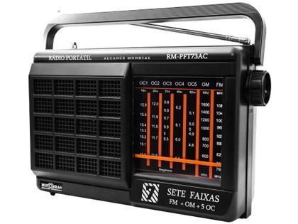 Imagem de Rádio Portátil AM/FM 7 Faixas RM-PFT 73AC